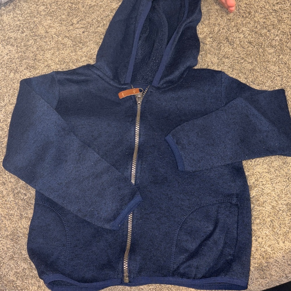 Carters Kids Navy Hooded Zip-Up Sweatshirt